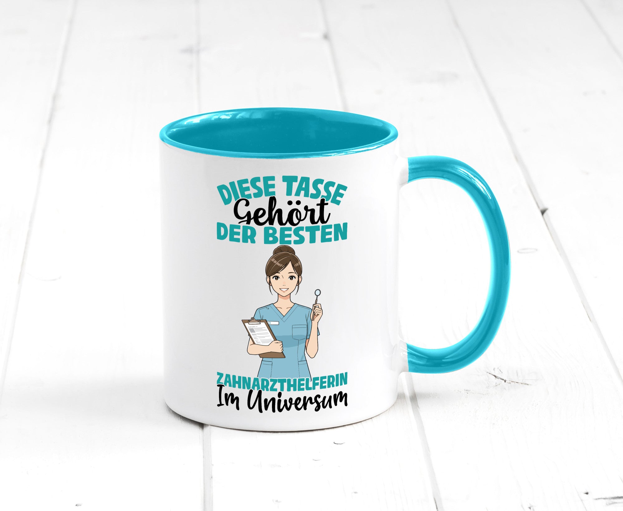 Im Universum: Zahnarzthelferin | Zahnmedizin Humor Geschenkidee Tasse