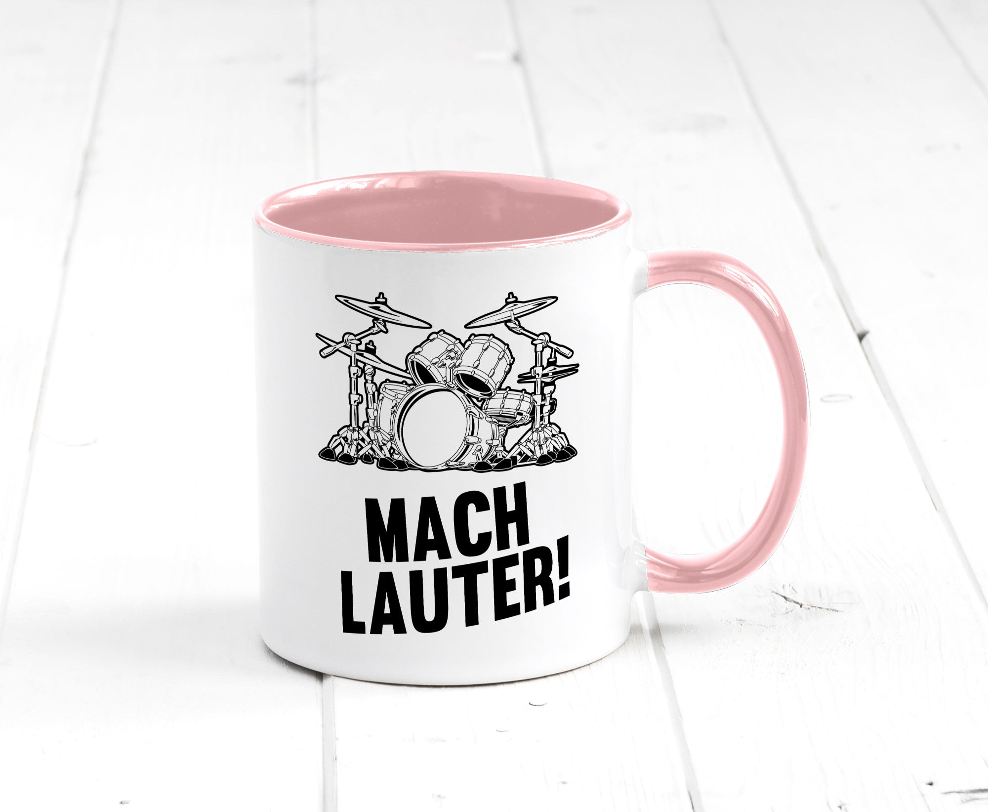 Mach lauter | Schlagzeug Band Musiker Geschenkidee Humor Tasse