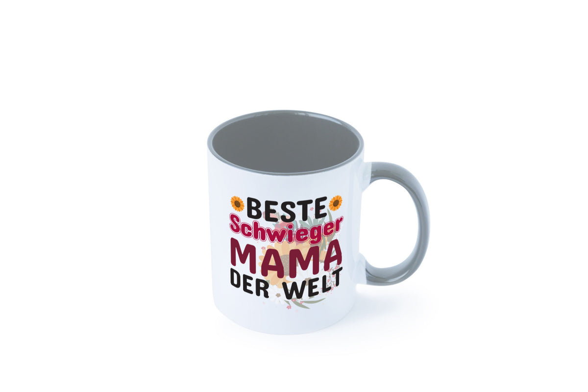 Beste Schwiegermama | Schwiegermutter Tasse Blumen Humor Familie Geschenkidee