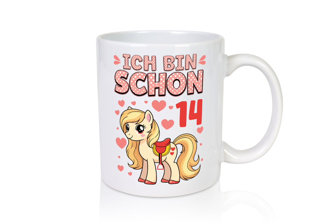 14. Geburtstag | 14 Jahre Mädchen Reiten Pony Geschenk Geschenkidee lustiger