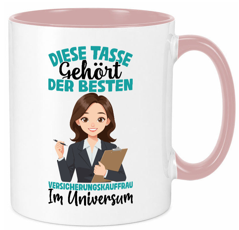 Im Universum: Versicherungskauffrau | Kauffrau lustig Humor Geschenkidee Tasse