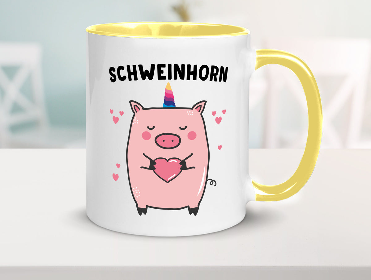 Schweinhorn lustig Humor Geschenkidee Geschenk Tasse