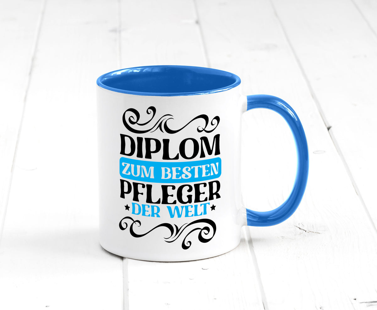 Bester Pfleger der Welt | Altenpfleger Pflegekraft lustig Humor Geschenkidee Tasse