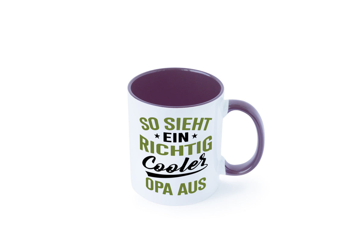 So sieht ein richtig Cooler Opa aus | Großvater Geschenkidee Familie Humor Tasse