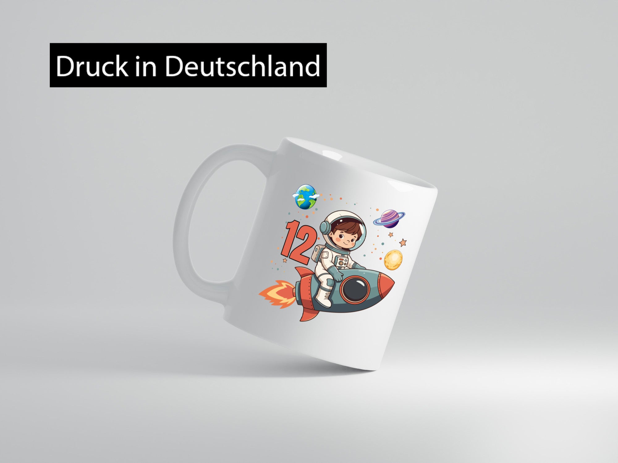 12. Geburtstag | 12 Jahre Astronaut Weltraum lustig Geschenkidee Geschenk Tasse