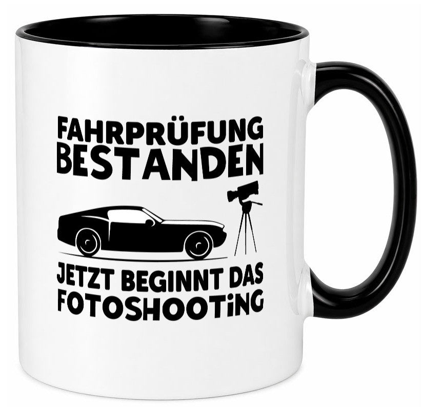 Fahrprüfung bestanden | Autofahren Führerschein Geschenk Humor Geschenkidee Tasse