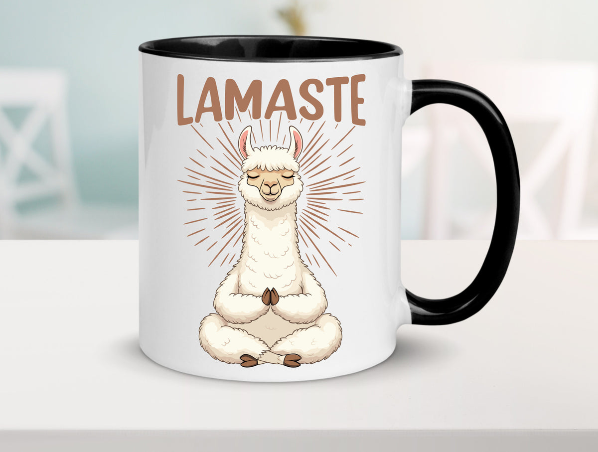 Lamaste | Lama Namaste lustiger Spruch Geschenk Humor Geschenkidee Tasse