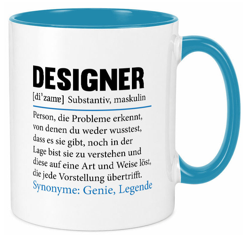 Designer Beruf | Gestalter Medien Schmuck Mode Geschenk Arbeit Kollegen Büro Tasse