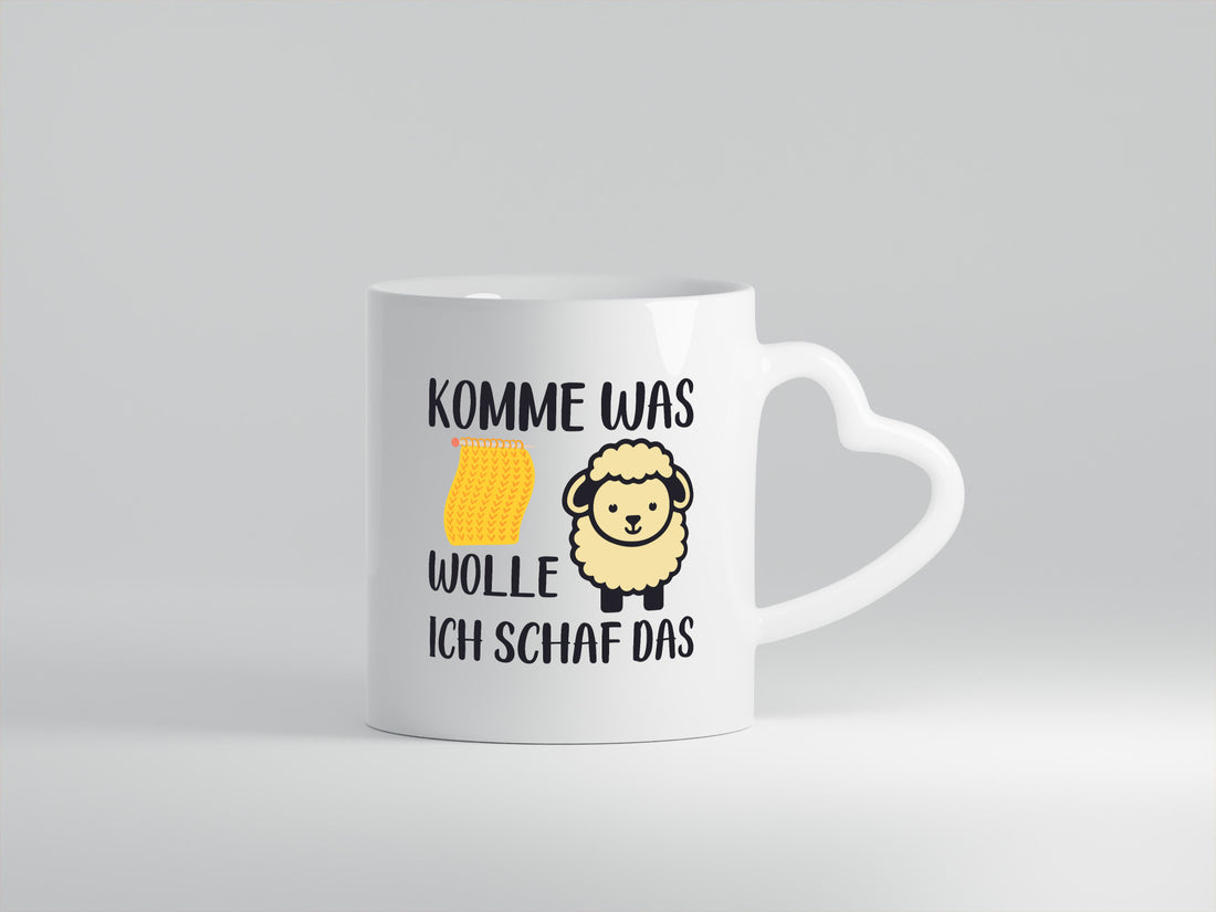 Komme was wolle, ich schaf das | Schal lustig Humor Geschenkidee Geschenk Tasse