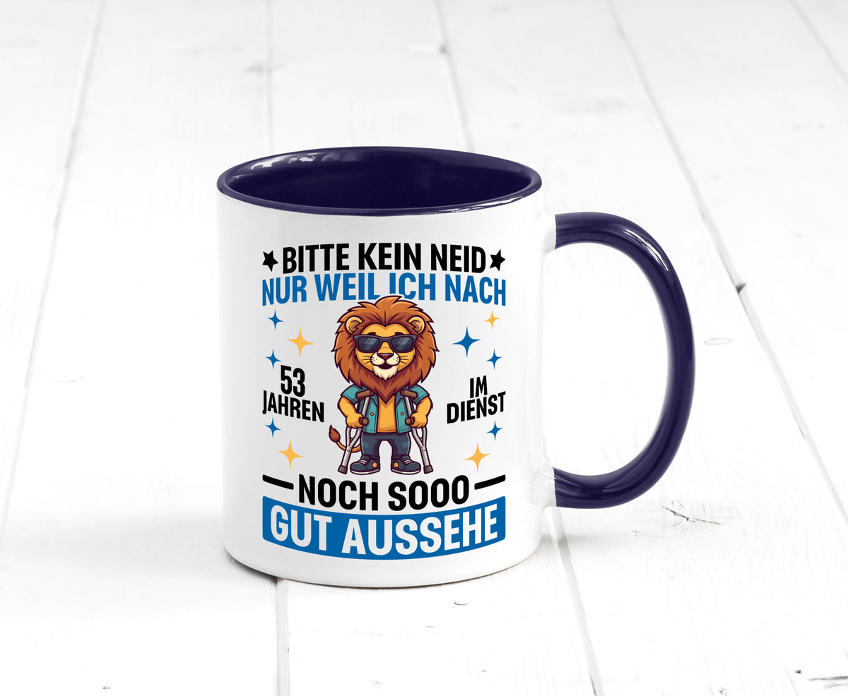 53 Jahre im Dienst | Arbeitsjubiläum Arbeit Geschenkidee Kollegen Büro Humor Tasse