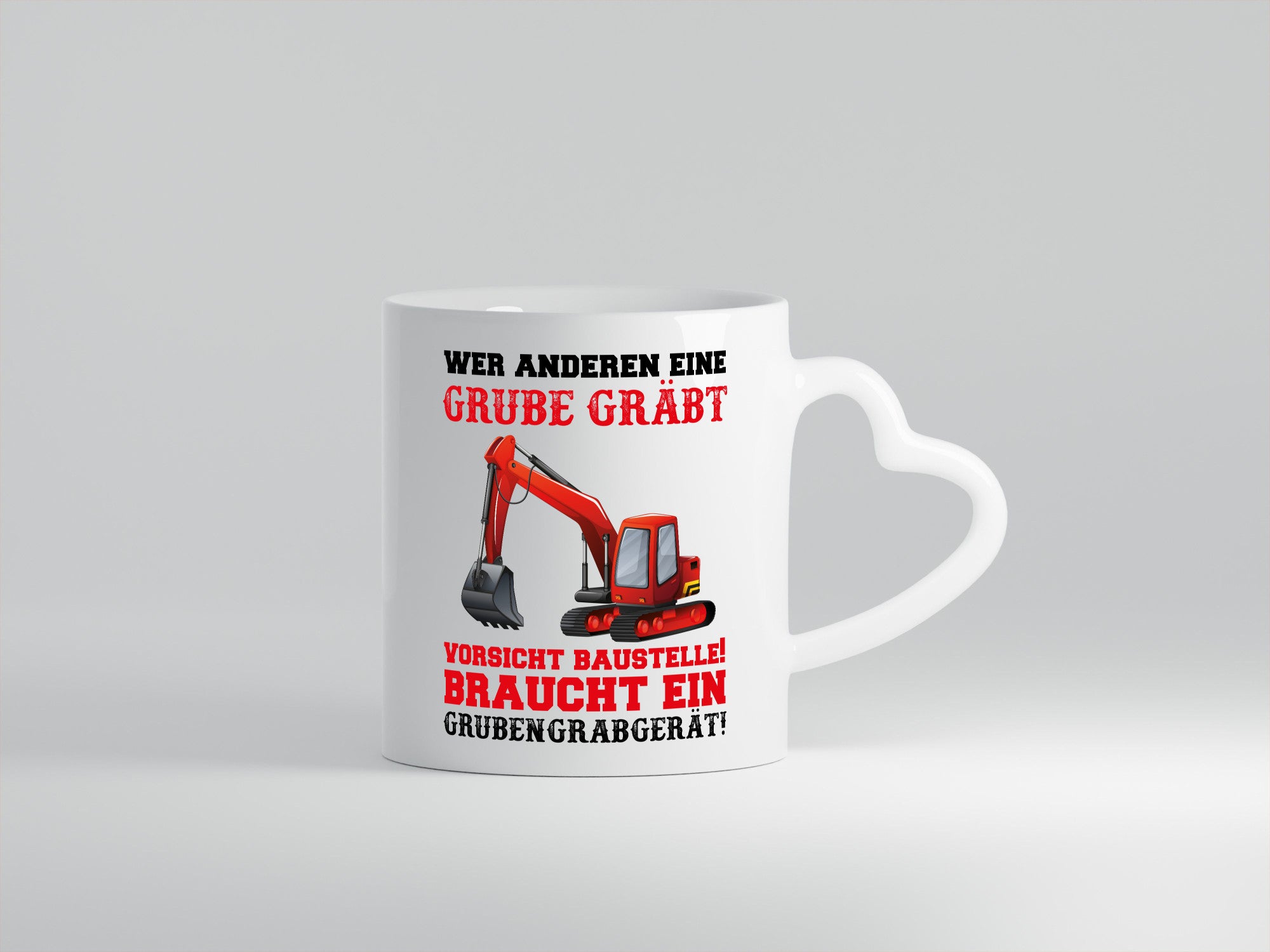 Bagger Tasse Humor Geschenkidee