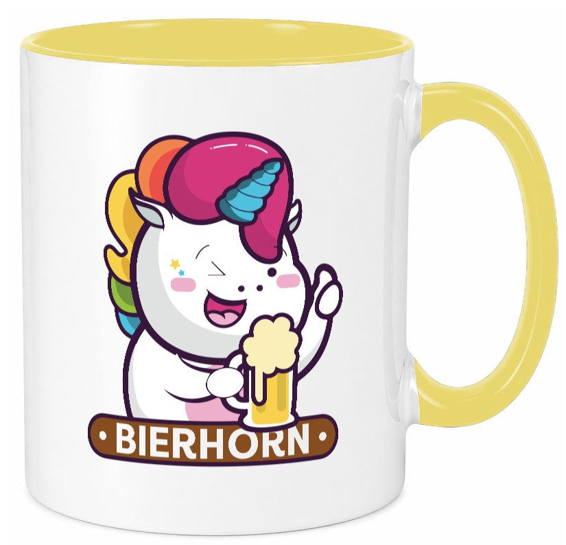Bierhorn | Einhorn Bierglas Geschenk Humor Geschenkidee lustiger Spruch Tasse