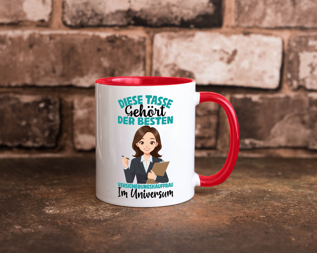 Im Universum: Versicherungskauffrau | Kauffrau lustig Humor Geschenkidee Tasse