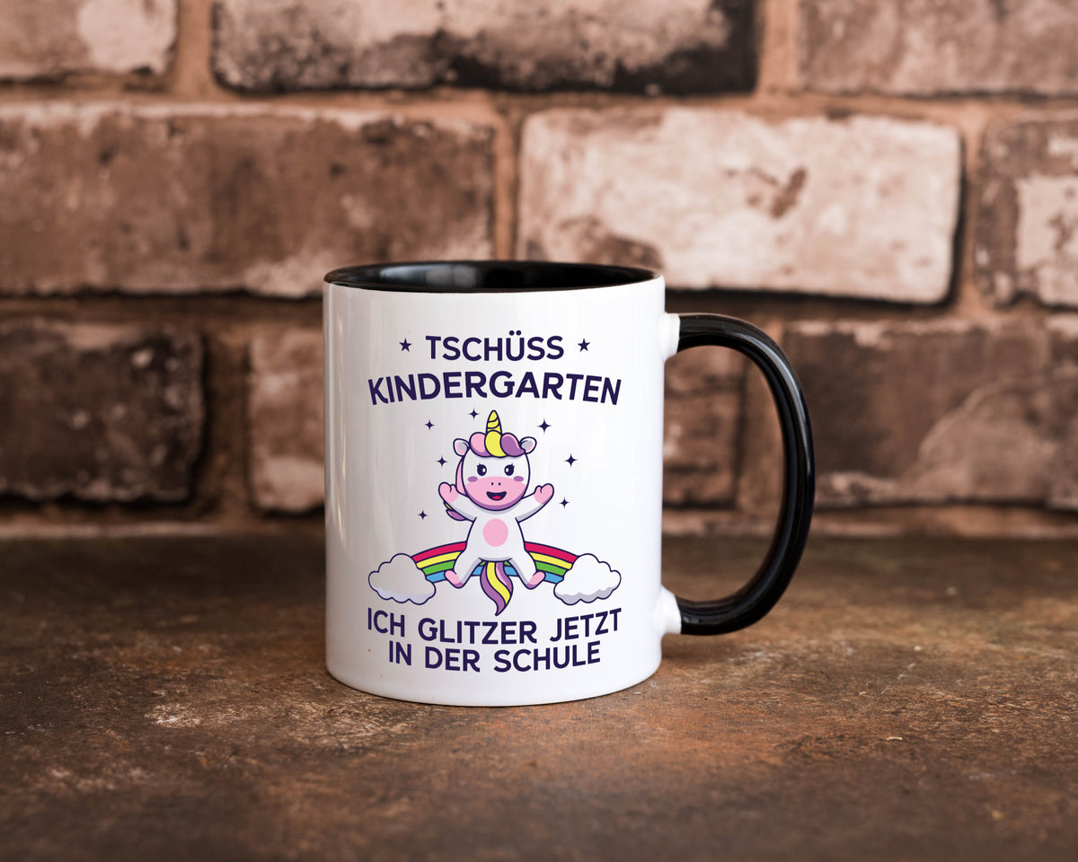 Kindergarten, jetzt Schule | Einhorn Geschenk Humor Geschenkidee lustiger Tasse