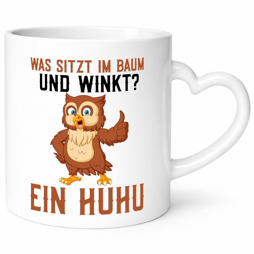 Was sitzt im Baum | Uhu Comic Eule Witz Geschenk Humor Geschenkidee lustiger