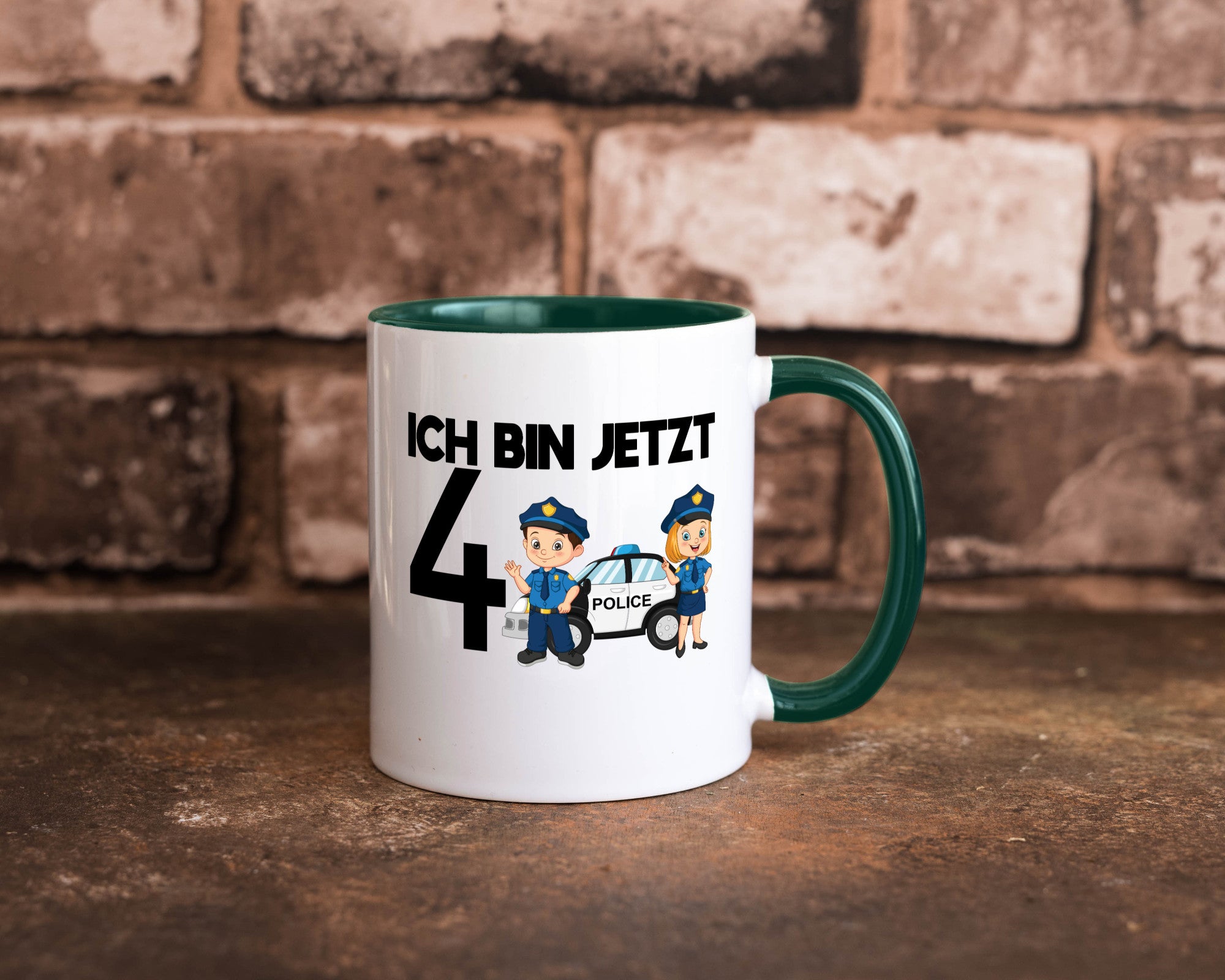 Ich bin jetzt 4 | Polizei 4. Geburtstag Jähriger Geschenk Geschenkidee lustiger