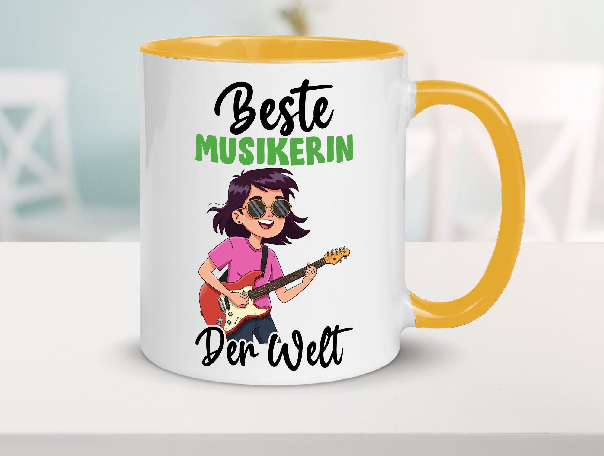 Beste Musikerin | Musik Musikantin v2 Geschenkidee Humor Tasse
