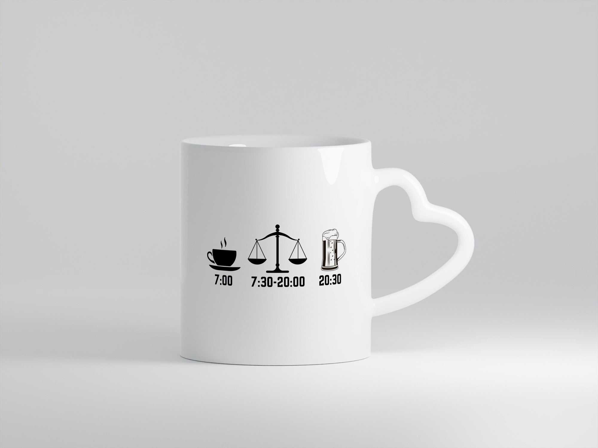 Kaffe am morgen | Anwalt Bier abend Geschenkidee Humor Tasse