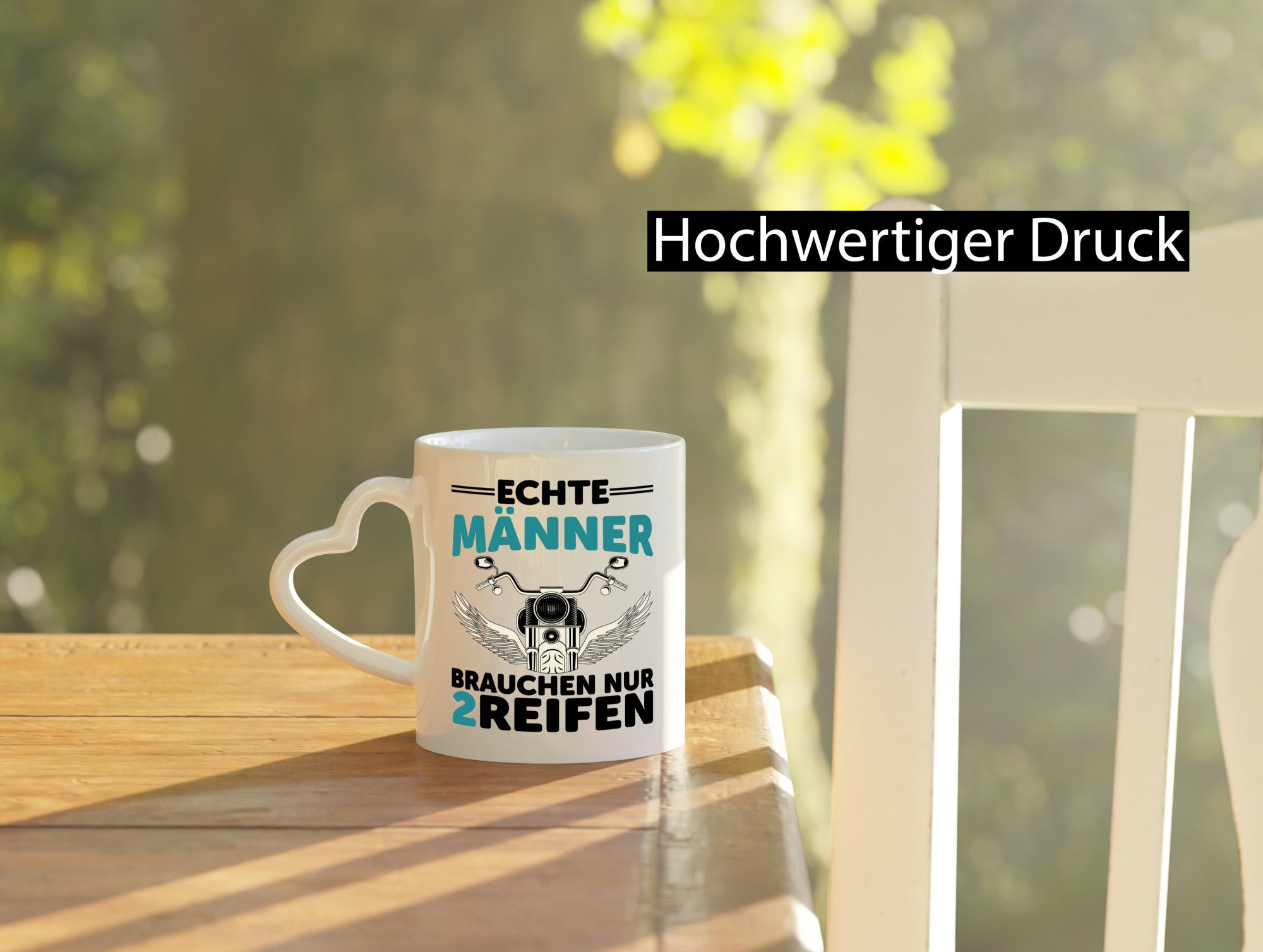 Echte Männer | Motorrad Tasse Motorradfahrer Biker lustiger Spruch Geschenk