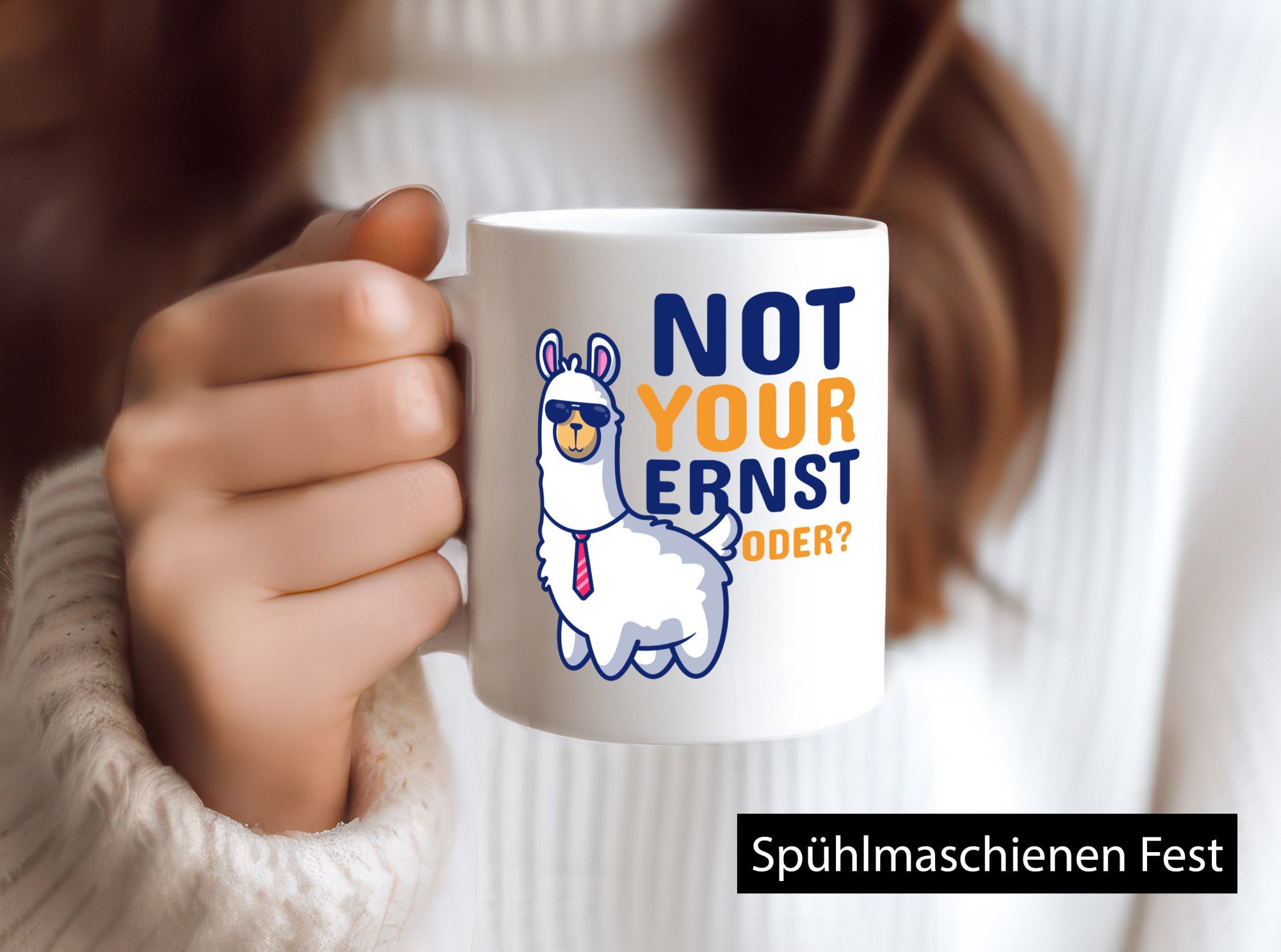 Not your Ernst | Lama Tasse Alpaka Humor Spruch lustig Geschenkidee Geschenk