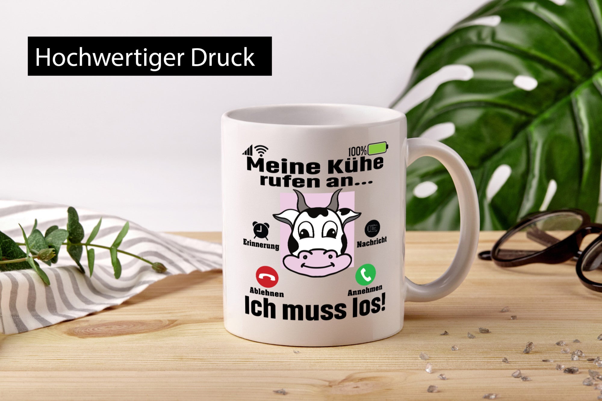 Meine Kühe rufen an | Farmer Bauern Geschenk Humor Geschenkidee lustiger Spruch