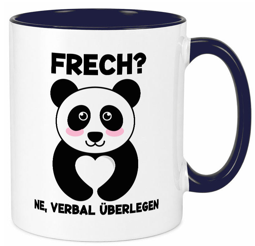 Frech | Verbal überlegen süßer Pandabär kecker Spruch lustiger Geschenk Humor Tasse