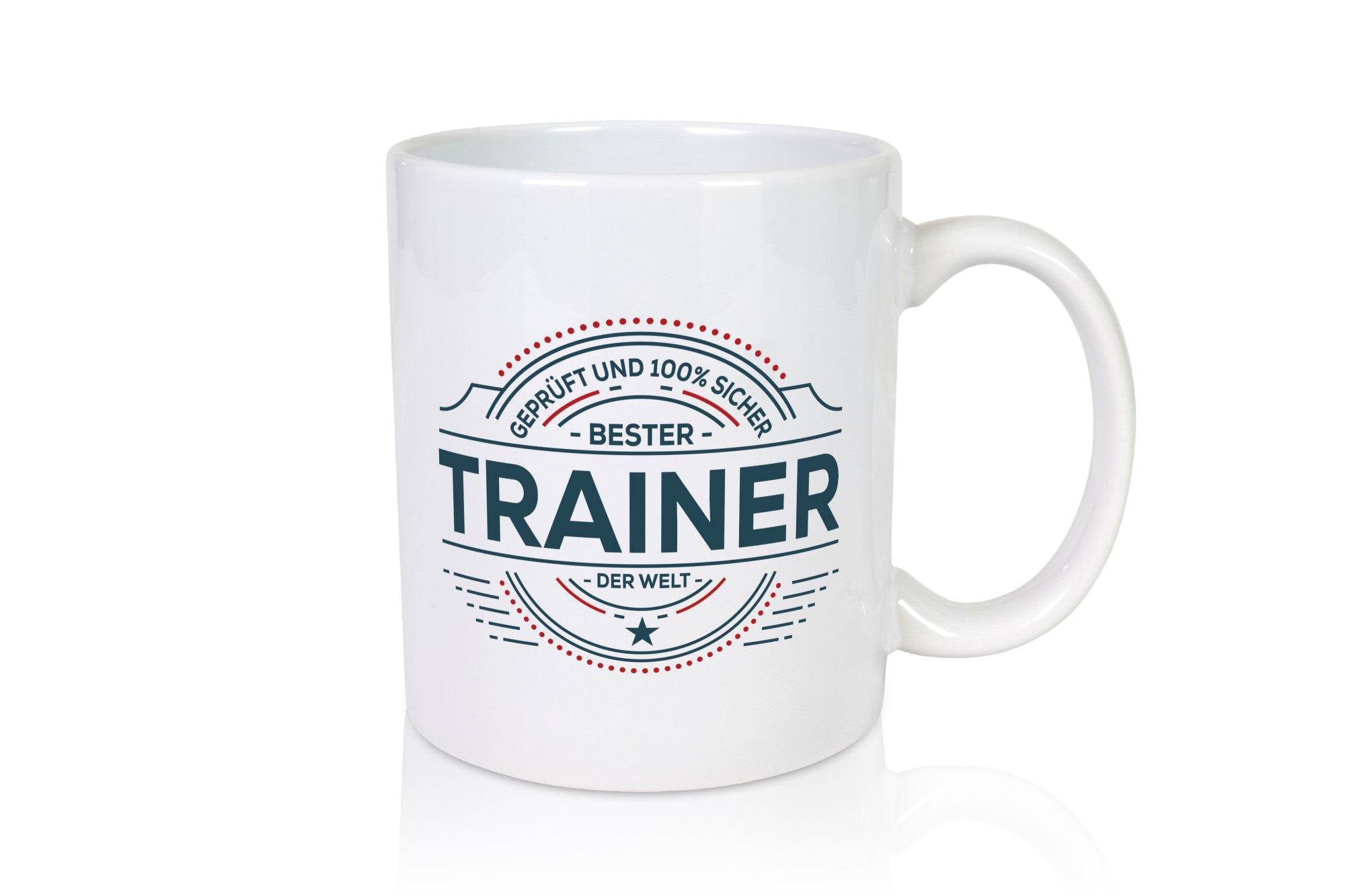 Geprüft und sicher: Trainer | Verein Sport Geschenk Humor Geschenkidee lustiger