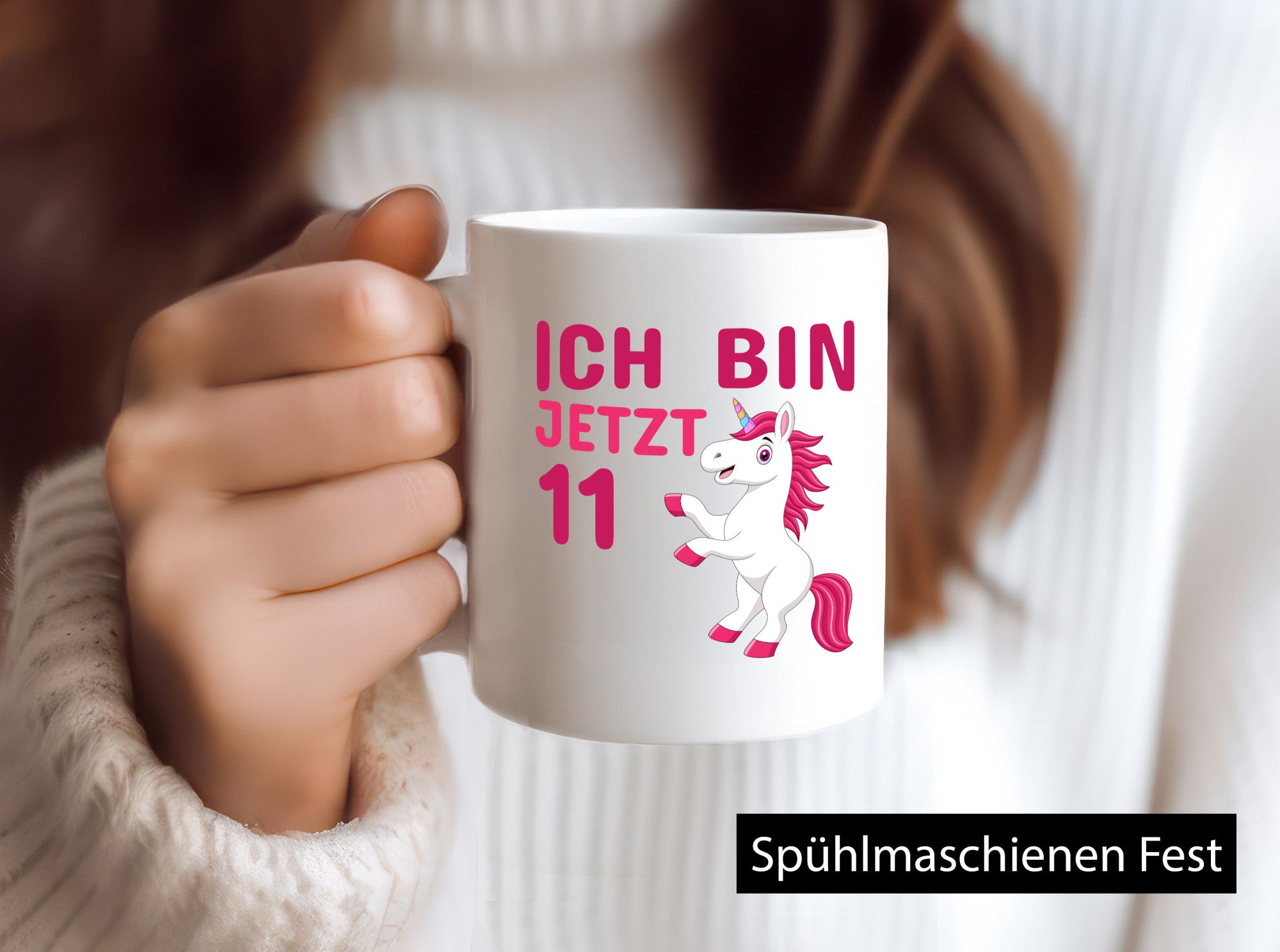 Ich bin jetzt 11 | Geburtstag Tasse Einhorn Mädchen Geschenk Geschenkidee