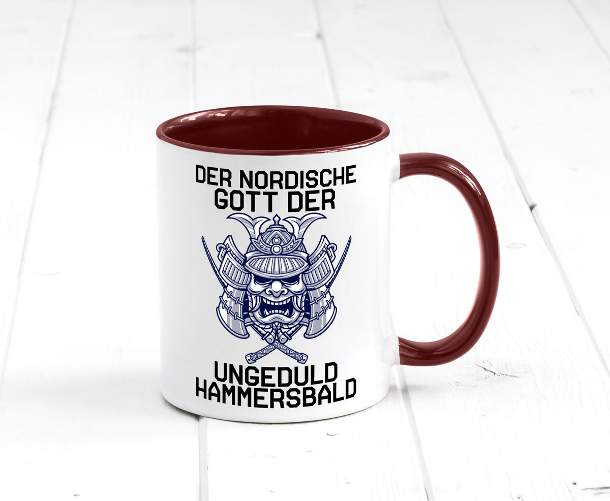 Nordischer Gott der Ungeduld | Mythologie Wikinger lustig Humor Geschenkidee Tasse