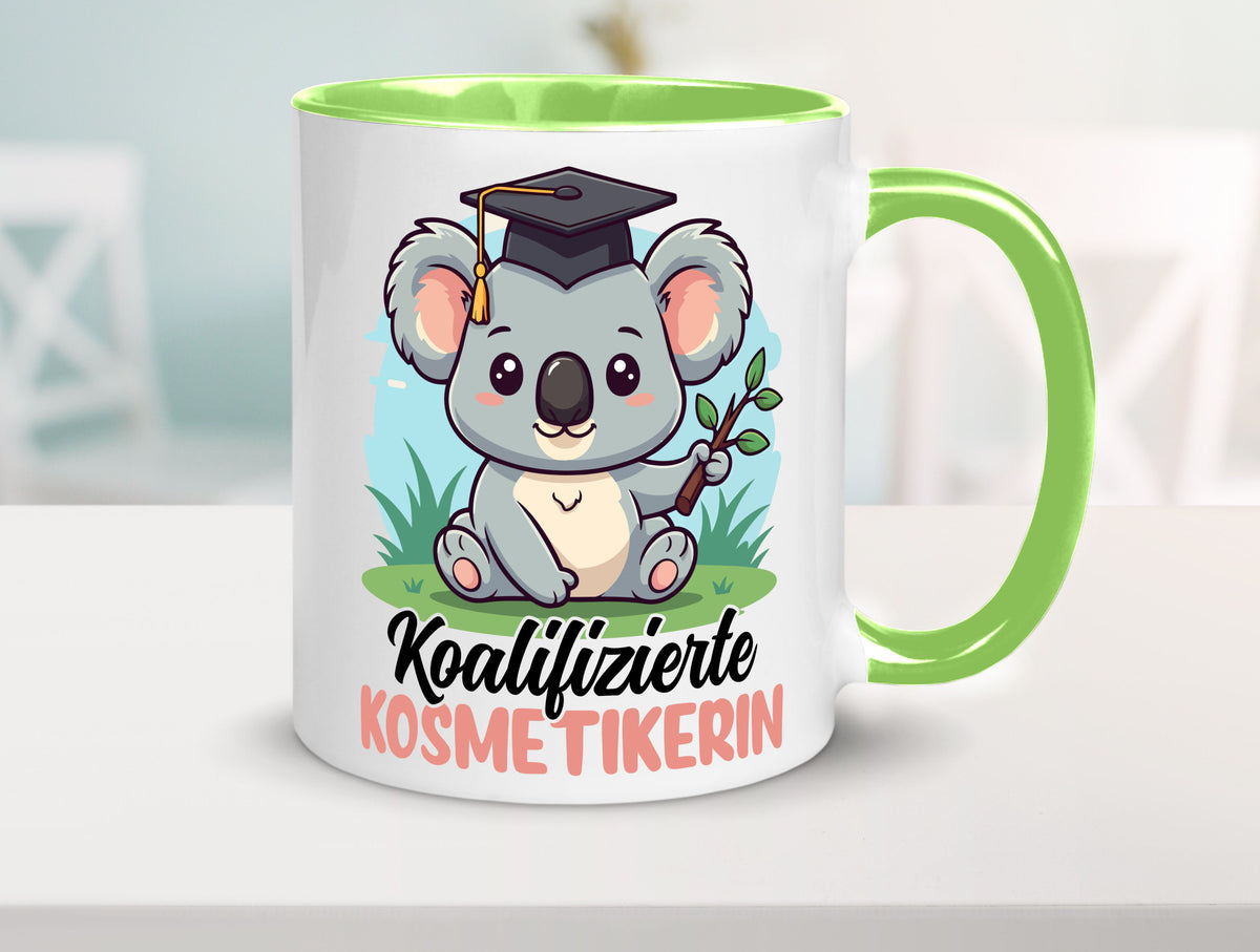 Koalifizierte Kosmetikerin | Kosmetik Stylistin Geschenkidee Humor Tasse