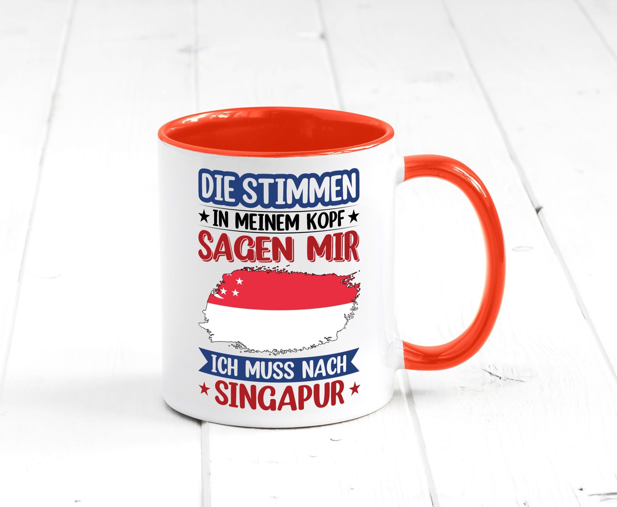 Singapur | Urlaub Stimmen in meinem Kopf Traumland v2 lustiger Spruch Geschenk