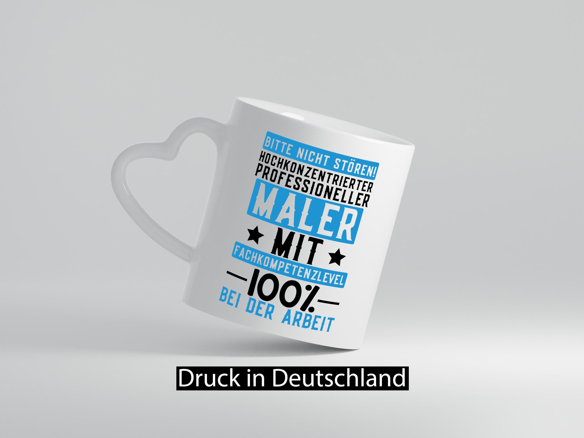 100% bei der Arbeit | Maler Malermeister lustiger Spruch Geschenk Kollegen Büro
