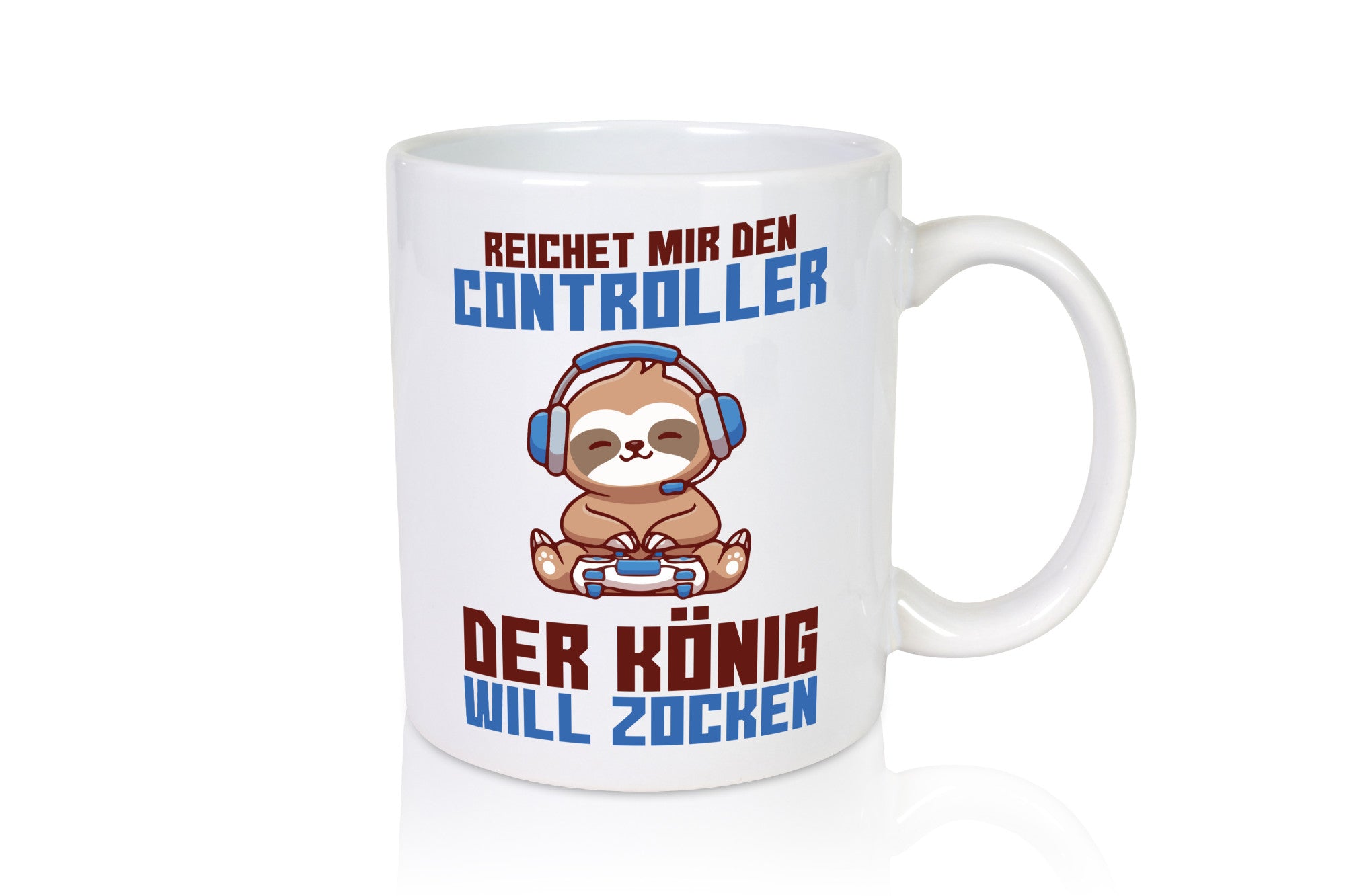Der König will zocken | Faultier Gamerkönig Faulpelz Geschenk Tierliebhaber