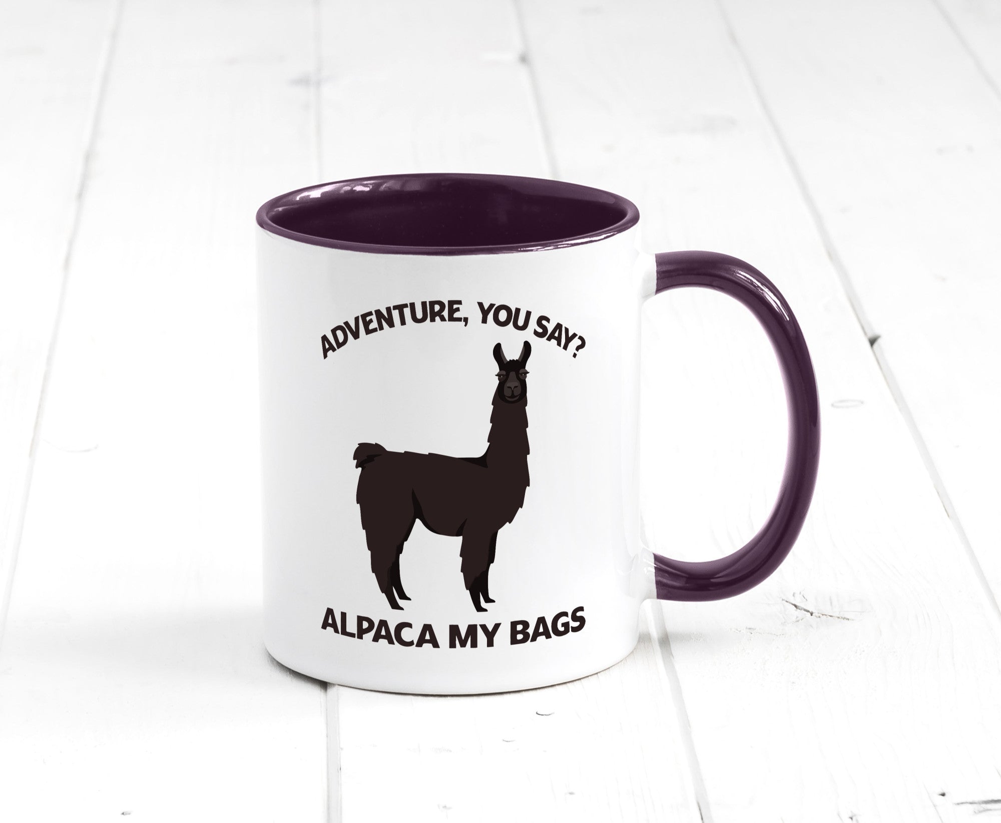 Adventure, Alpaca | Humor Geschenkidee Tasse