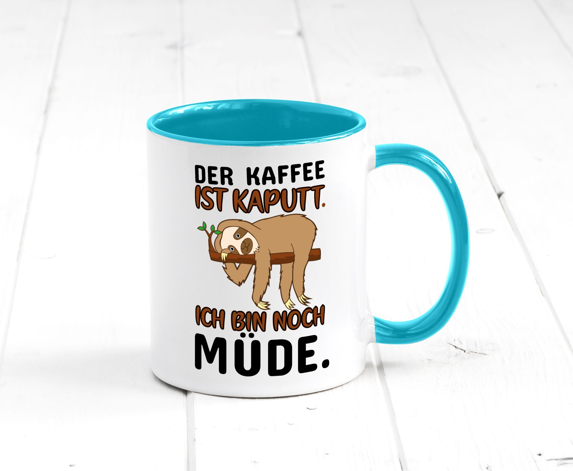 Der Kaffee ist kaputt v2 Geschenk Humor Geschenkidee lustiger Spruch Tasse