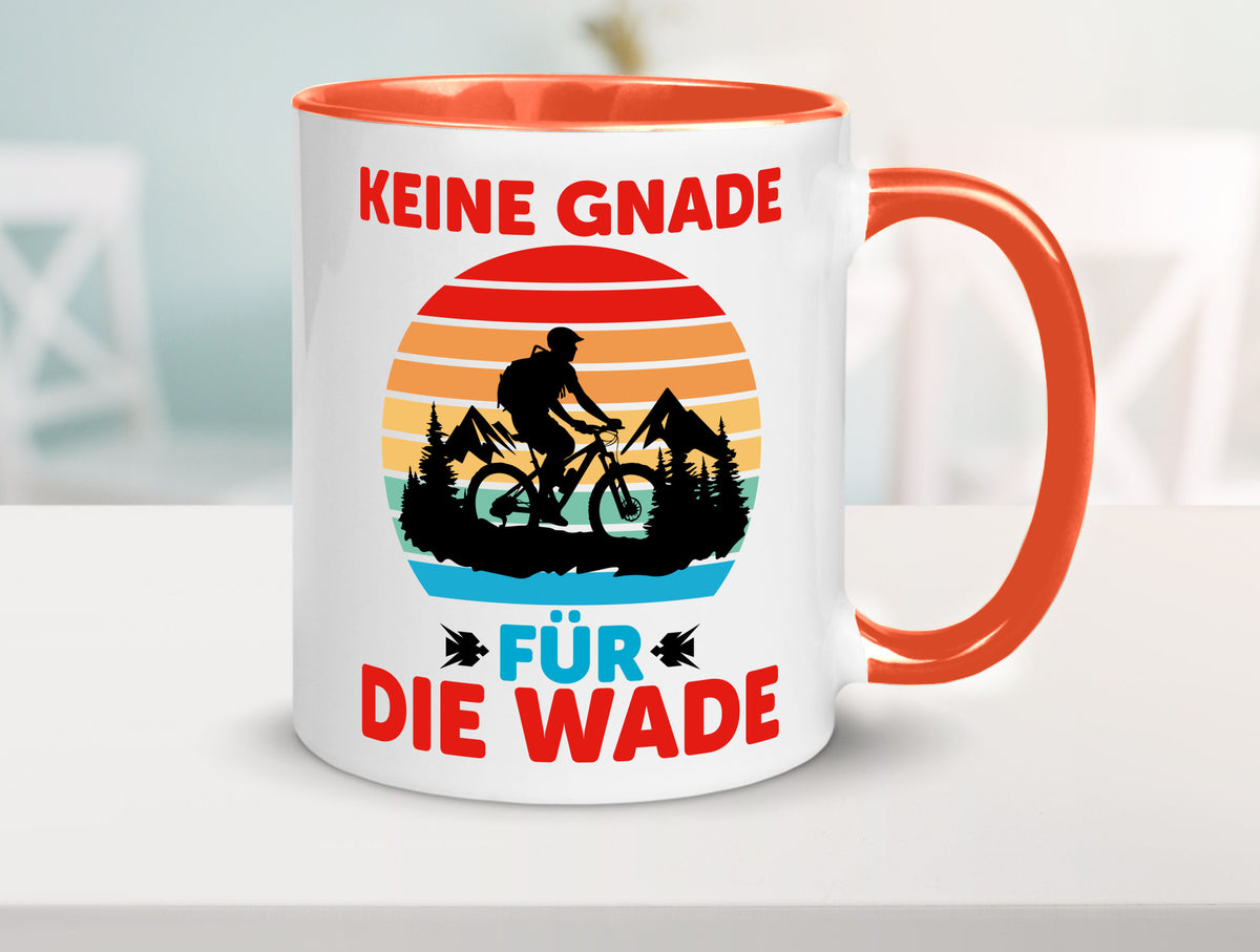 Keine Knade für die Wade | BMX Renrad Biker v2 lustig Humor Geschenkidee Tasse