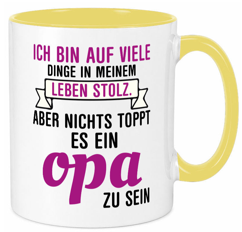 Opa Tasse | Stolzer Großvater Vatertag Enkelkinder Geschenk Familie