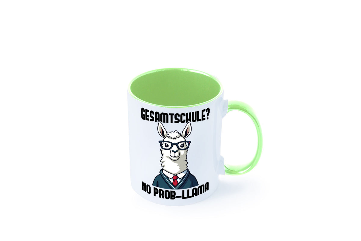 Gesammtschule | no prob-llama Einschuldung Humor Geschenkidee Tasse