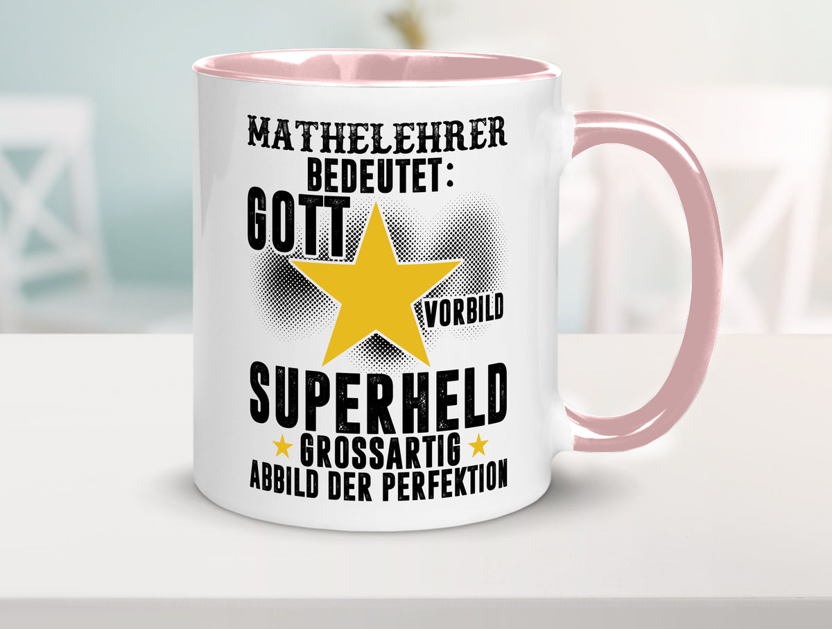 Bedeutung von Mathelehrer | Lehrer Mathe Humor Geschenkidee Tasse