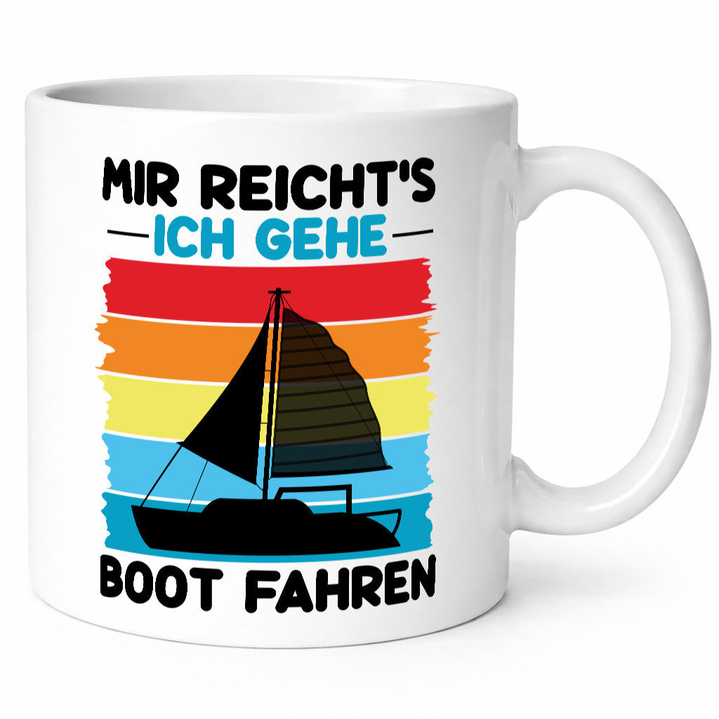 Mir reichts ich geh Boot Fahren | Bootsfahrer Motorboot v2 Humor Geschenkidee
