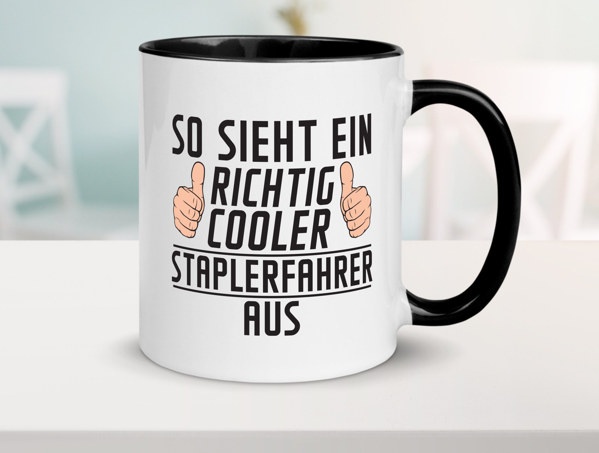 Richtig Cooler Staplerfahrer | Gabelstapler Fahrer Humor Geschenkidee Tasse