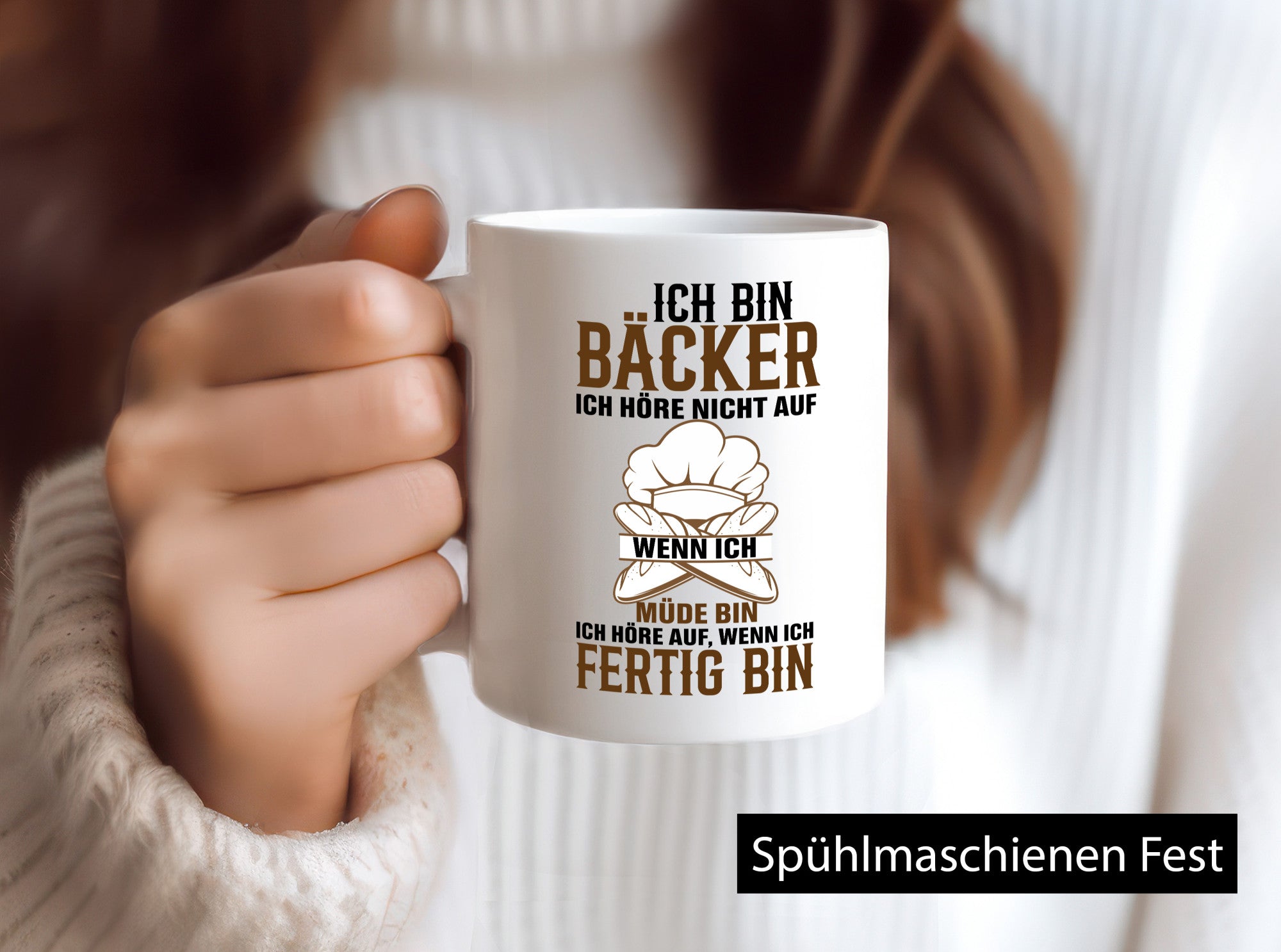 Bäcker hören nicht auf zu Backen Geschenkidee Humor Tasse