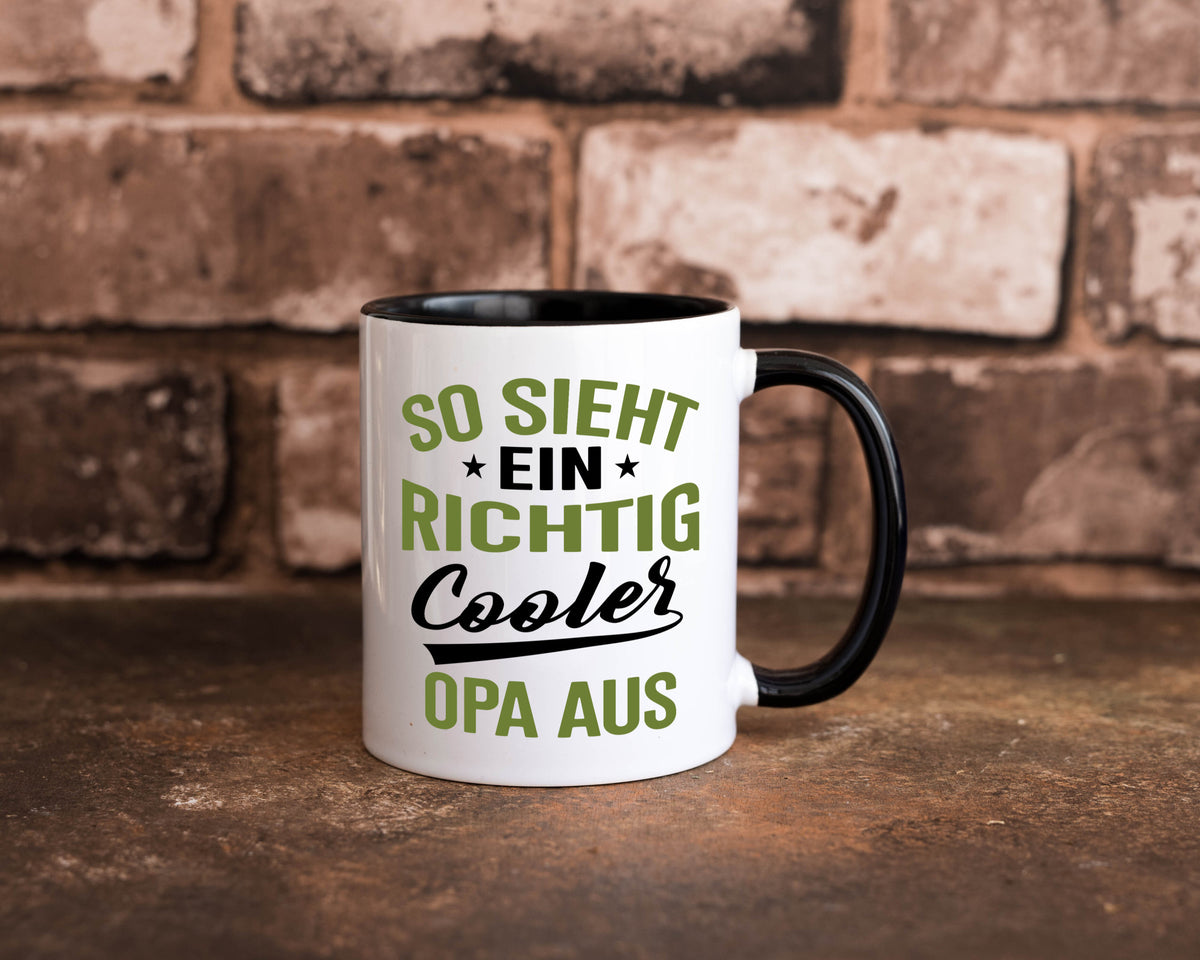So sieht ein richtig Cooler Opa aus | Großvater Geschenkidee Familie Humor Tasse