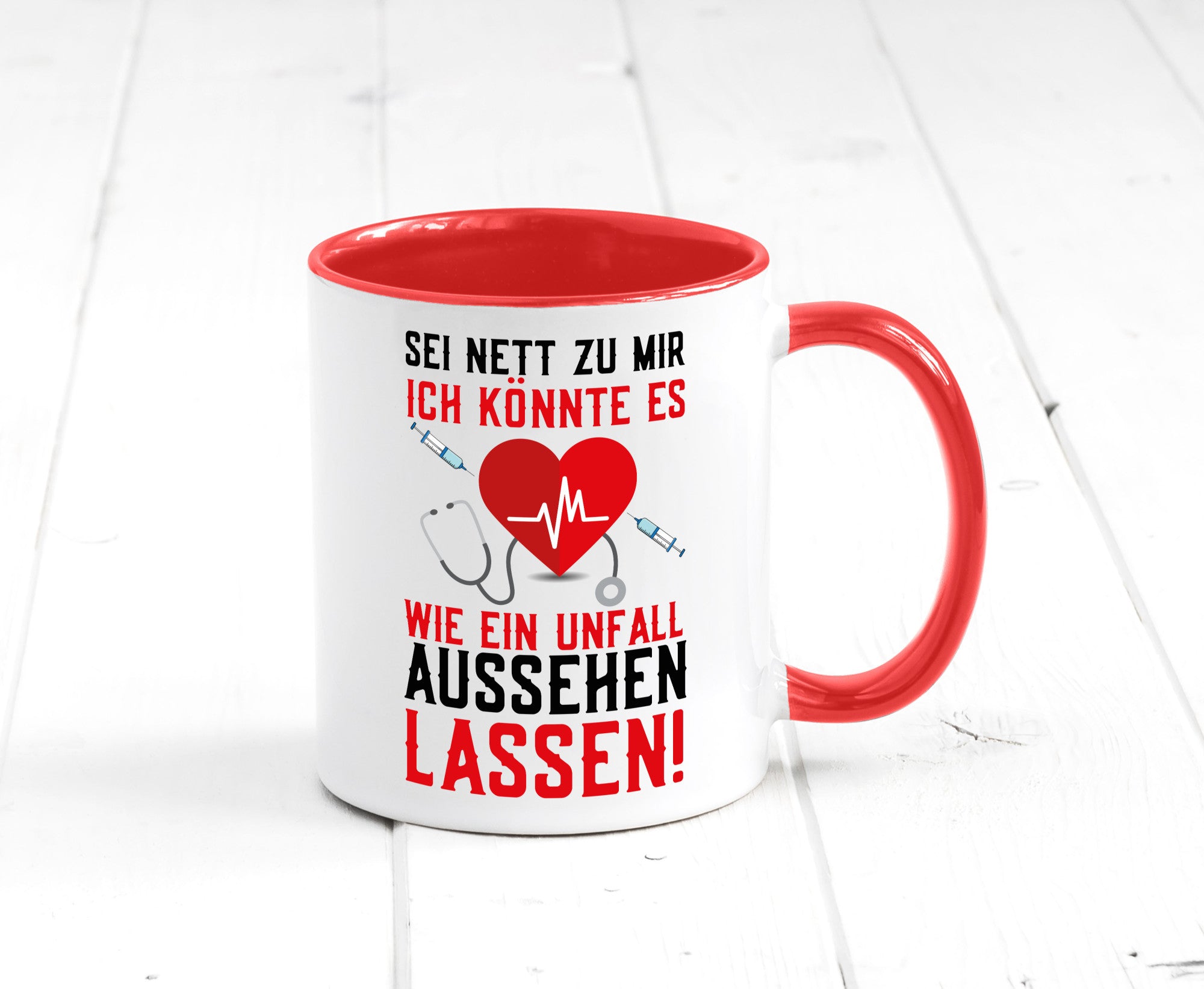 Sei nett zu mir | Krankenschwester Arzt Klinik Spritze v2 lustig Humor