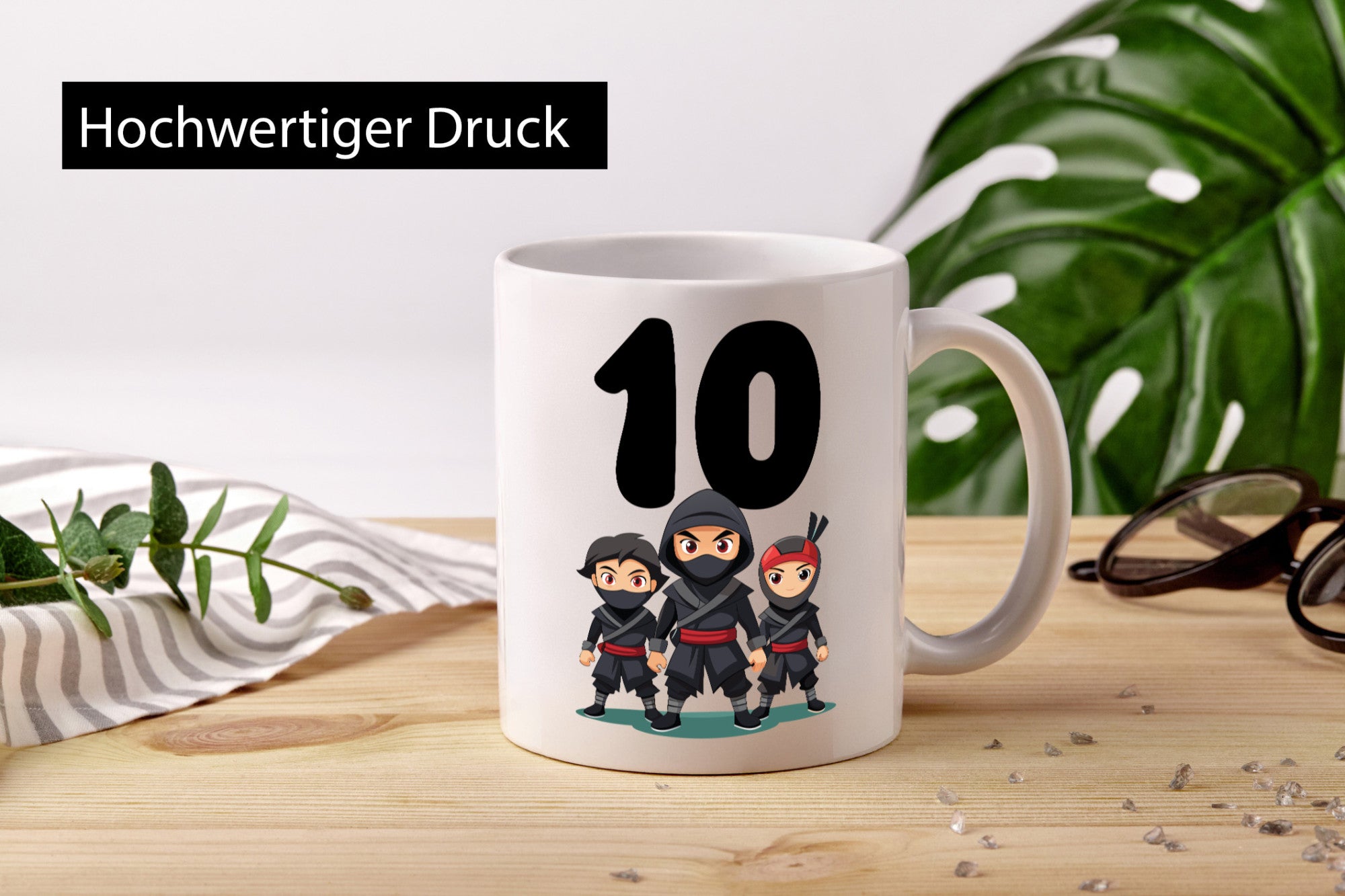 10. Geburtstag | 10 Jahre Ninja Humor Geschenkidee Tasse