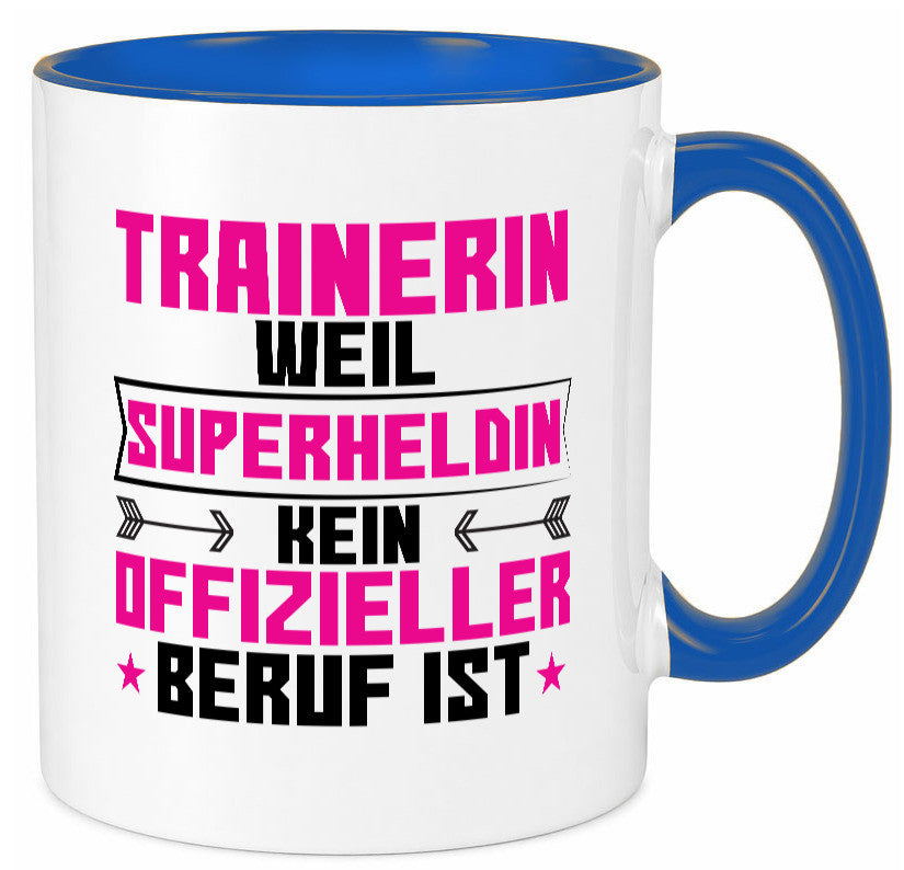 Superheldin Trainerin | Sportverein Humor Geschenkidee Tasse
