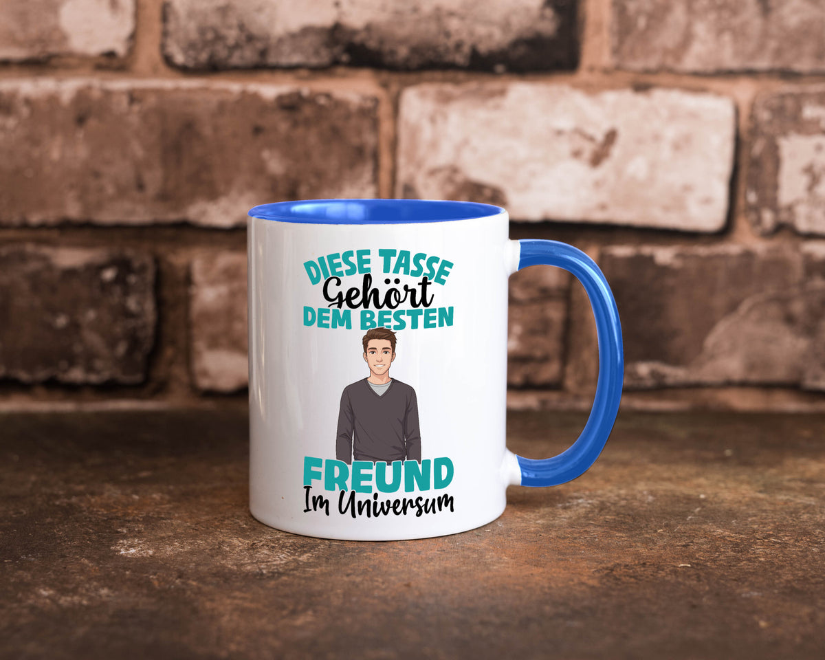 Im Universum: Freund | Beziehung Partner Liebe Geschenk Humor Geschenkidee Tasse