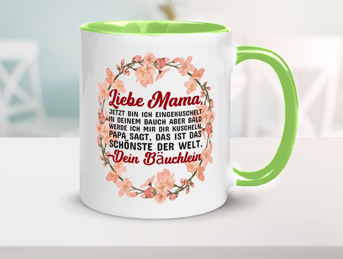 Liebe Mama | Schwangerschaft Tasse Baby süß Humor Familie Geschenkidee