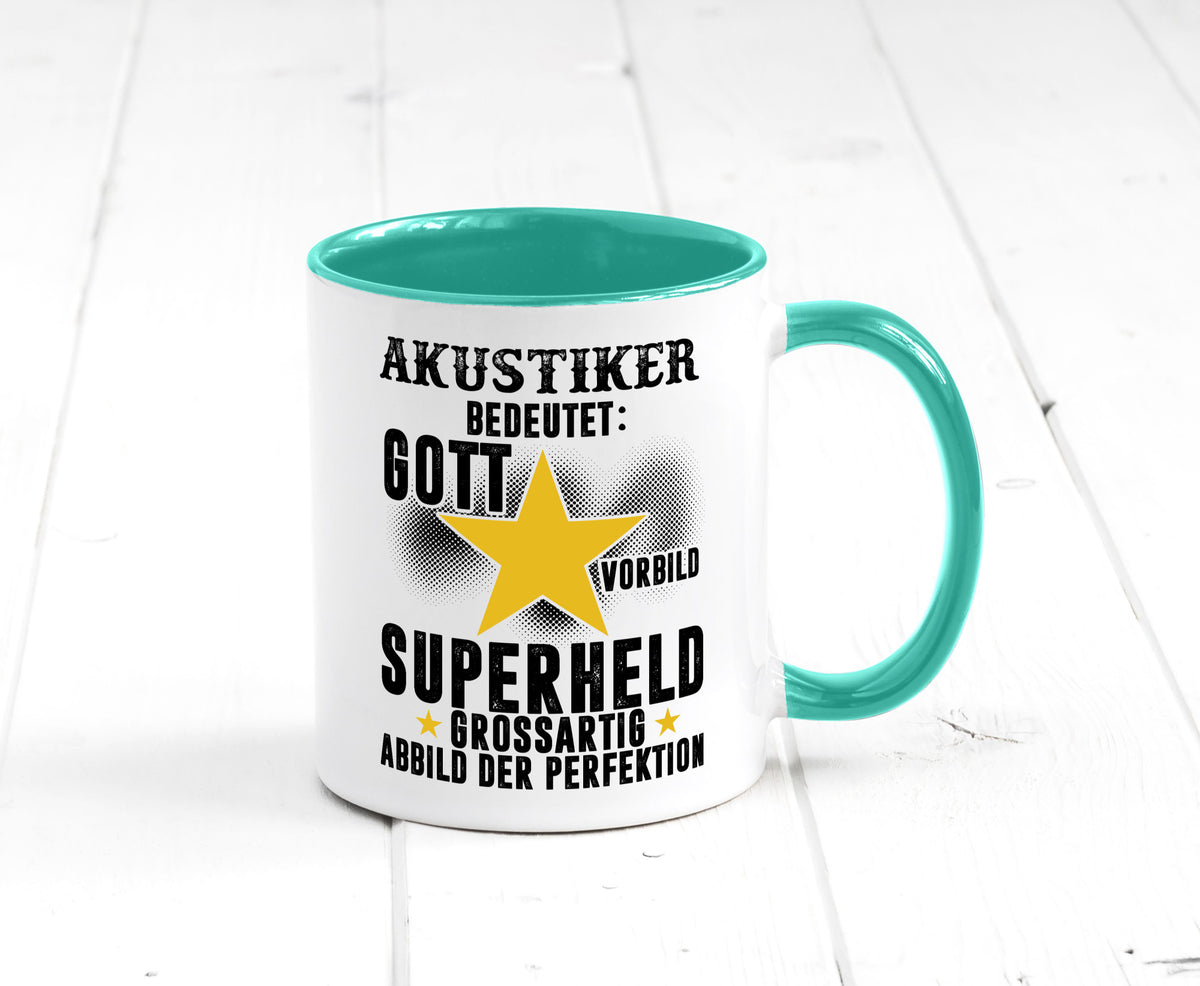 Bedeutung von Akustiker | Akustik Hörgeräteakustik lustig Humor Geschenkidee Tasse