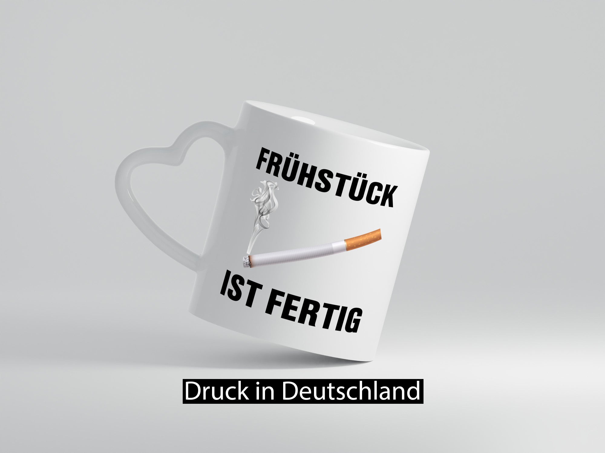 Frühstück ist Fertig | Zigarette Nikotin Raucher lustiger Spruch Geschenk Humor